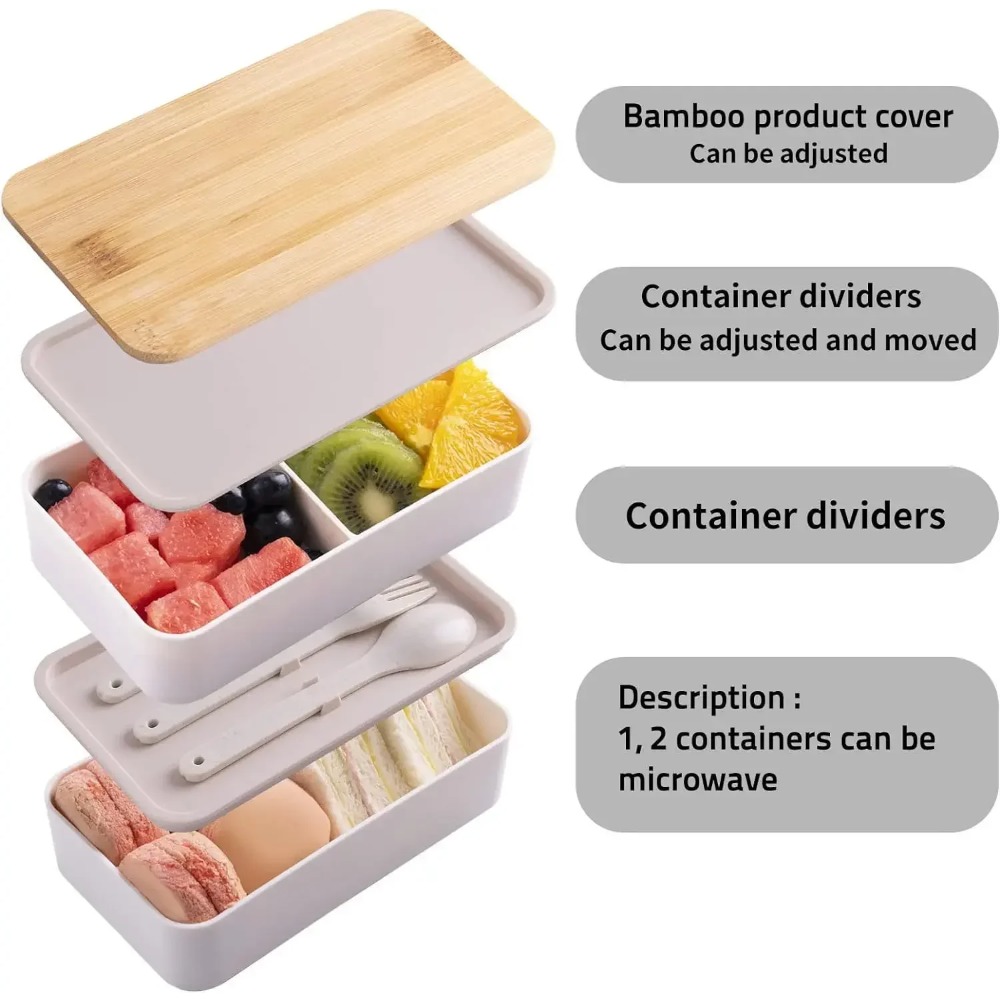 Adult Bento Lunch Box, 2-Tier  - Food Storage 30 Years recension och pris