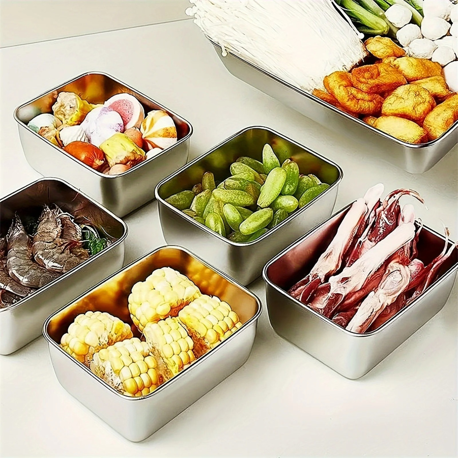 1/3/5pcs Stainless Steel Food  - Food Storage Containers B&M recension och pris