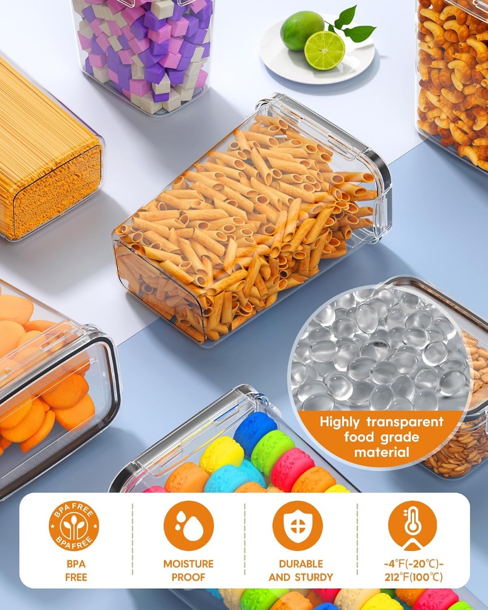 24 PCS Airtight Food Storage C - Food Storage And Containers recension och pris