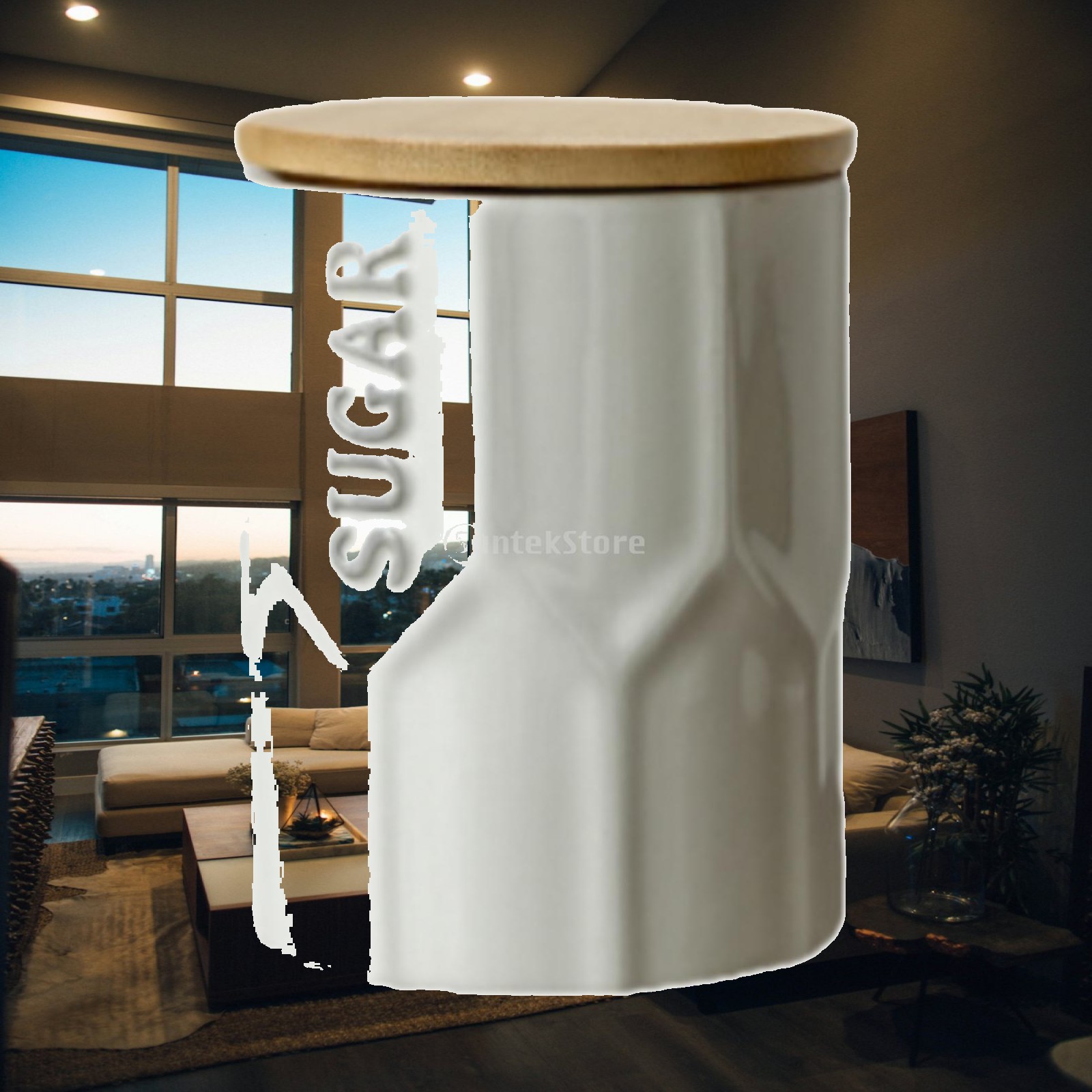 Ceramic Canister Wide Mouth De - Food Storage Design recension och pris