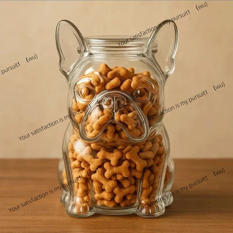 Dog Handling Container Bulldog - Food Storage Glass Containers Large recension och pris