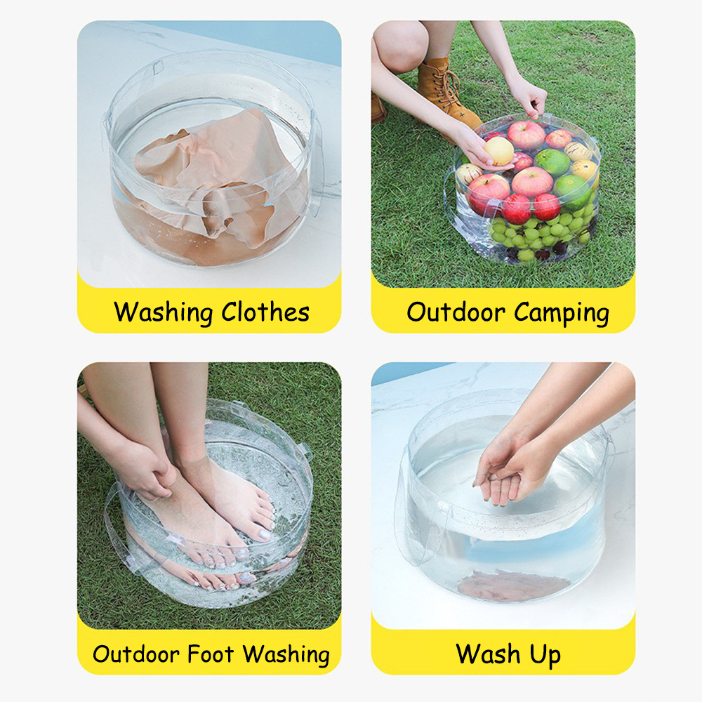 Foldable Transparent Bucket Pi - Food Storage Not Plastic recension och pris