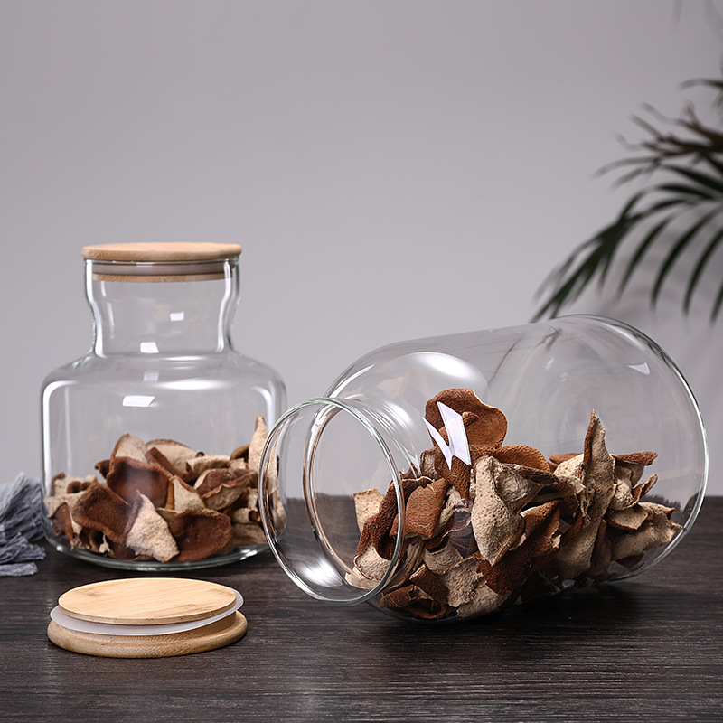 3800ml Bamboo Lid Glass Kitche - Food Storage Glass Containers Large recension och pris