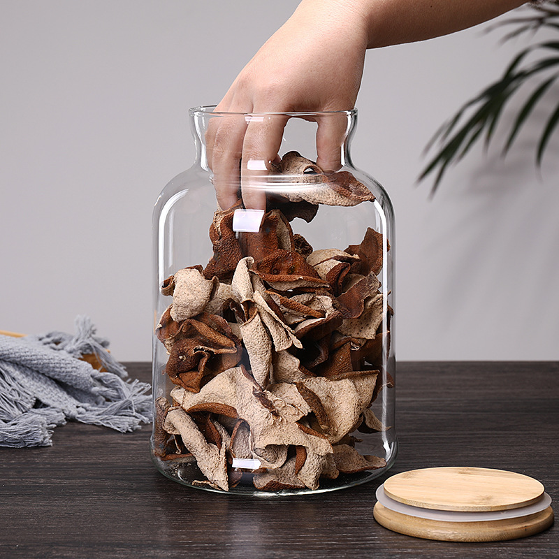 3800ml Bamboo Lid Glass Kitche - Food Storage Glass Containers Large recension och pris