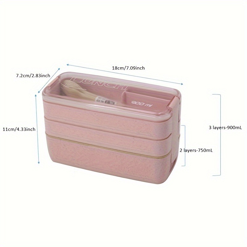 Portable Bento Box, 3-layers L - Food Storage 30 Years recension och pris
