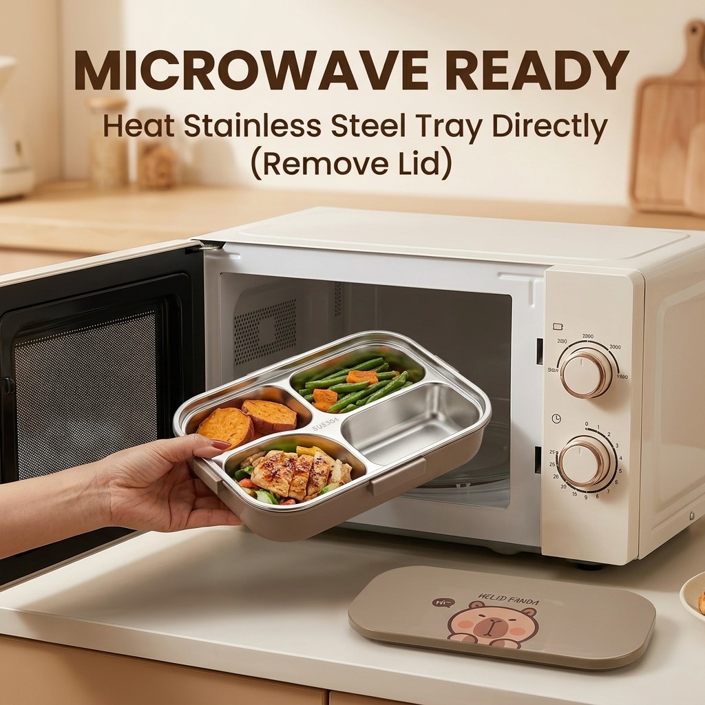 Microwavable 304 Stainless Ste - Food Storage 30 Years recension och pris